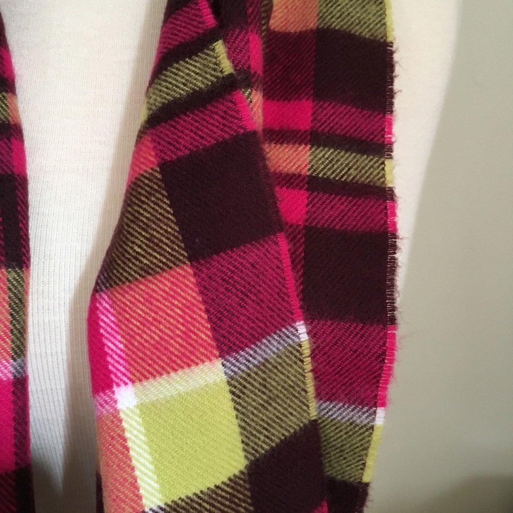 Plaid Cashmere-Like Scarf - Picture 4 of 4